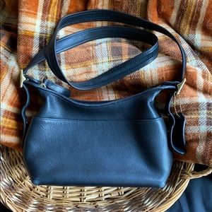VINTAGE Coach Black Leather Bag